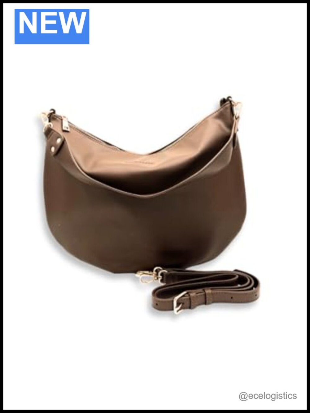 Slouchy Vegan Leather Tote Bag with Crossbody Strap - Women's Oversized Purse